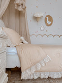 Oatmeal Gingham Quilt Set