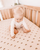 Cot Fitted Sheet - Rainbow - Moon & Back Collective