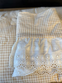 Oatmeal Gingham Quilt Set