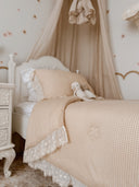 Oatmeal Gingham Quilt Set