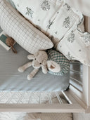 Cot Fitted Sheet - Baby Blue - Moon & Back Collective