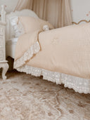 Oatmeal Gingham Quilt Set