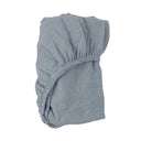 Cot Fitted Sheet - Baby Blue - Moon & Back Collective
