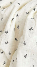 Bows Fitted Sheet with matching Pillowcase