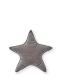 Small grey velvet star cushion by Nana Huchy