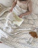 Little House on the Prairie children’s bedding featuring delicate florals, soft cotton muslin, and timeless storybook charm.