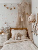 Vintage Rose floral bedding styled in a child’s bedroom