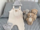 Ocean Gingham Cot Fitted Sheet Set