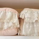 Oatmeal Gingham Quilt Set