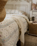 Little House on the Prairie children’s quilt set in soft cotton muslin with vintage floral print and storybook-inspired design.